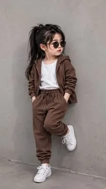 Brown Hoodie Set