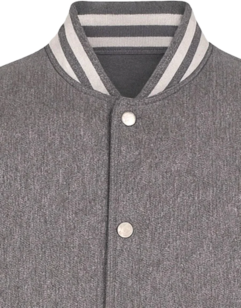 Grey Varsity Jacket — photo 3